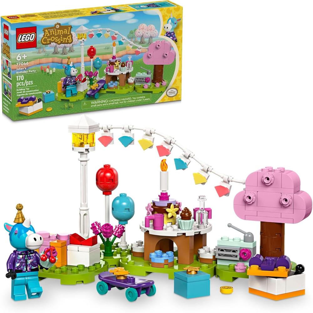 LEGO ANIMAL CROSSING FIESTA DE CUMPLEAÑOS DE JULIAN CON MINIFIGURA DE CABALLO - 1