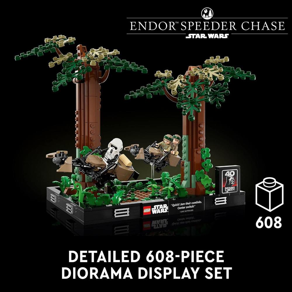 LEGO STAR WARS ENDOR SPEEDER CHASE DIORAMA SET COLECCIONABLE CON MINIFIGURAS - 2