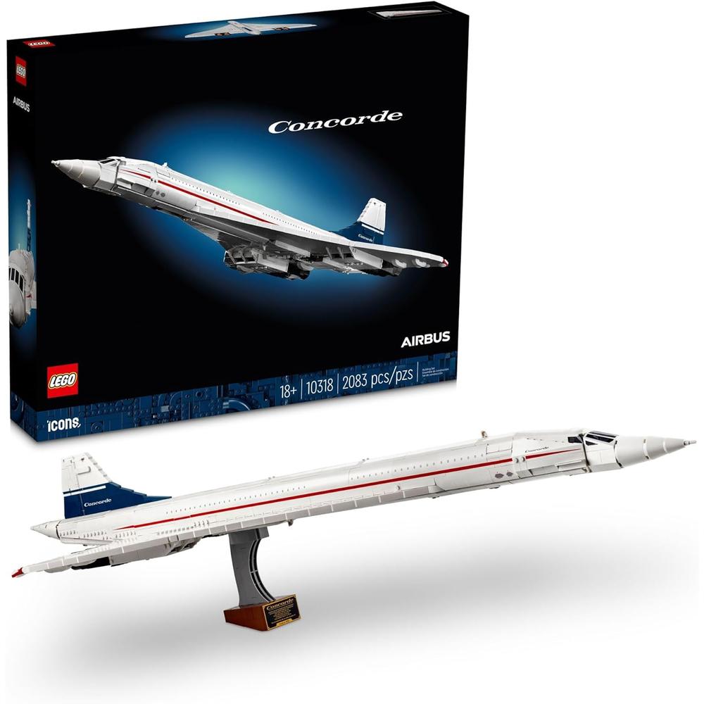 LEGO ICONS CONCORDE, MODELO A ESCALA DEL AVIÓN SUPERSÓNICO PARA ADULTOS - 1