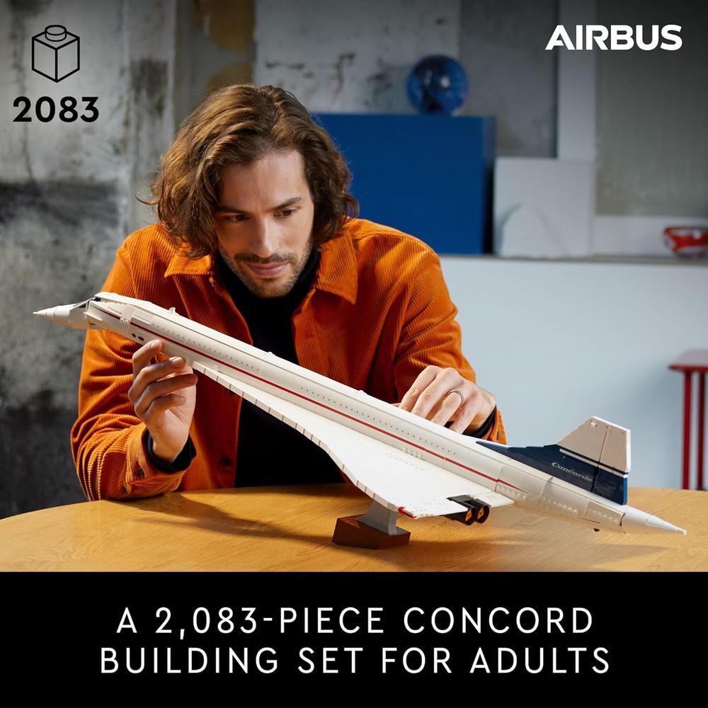 LEGO ICONS CONCORDE, MODELO A ESCALA DEL AVIÓN SUPERSÓNICO PARA ADULTOS - 2
