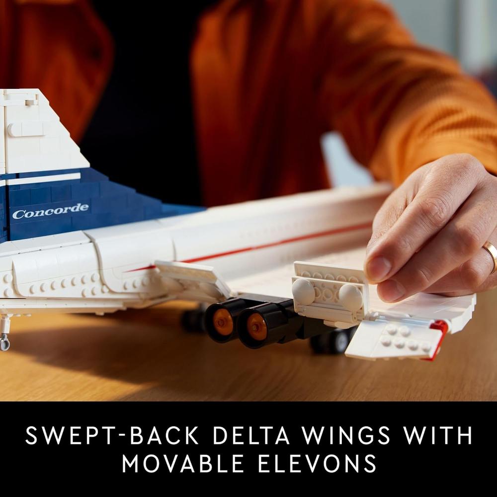 LEGO ICONS CONCORDE, MODELO A ESCALA DEL AVIÓN SUPERSÓNICO PARA ADULTOS - 3