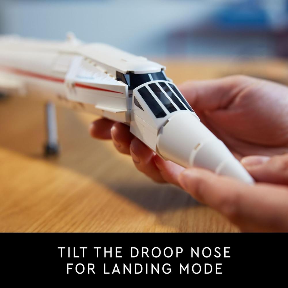 LEGO ICONS CONCORDE, MODELO A ESCALA DEL AVIÓN SUPERSÓNICO PARA ADULTOS - 4