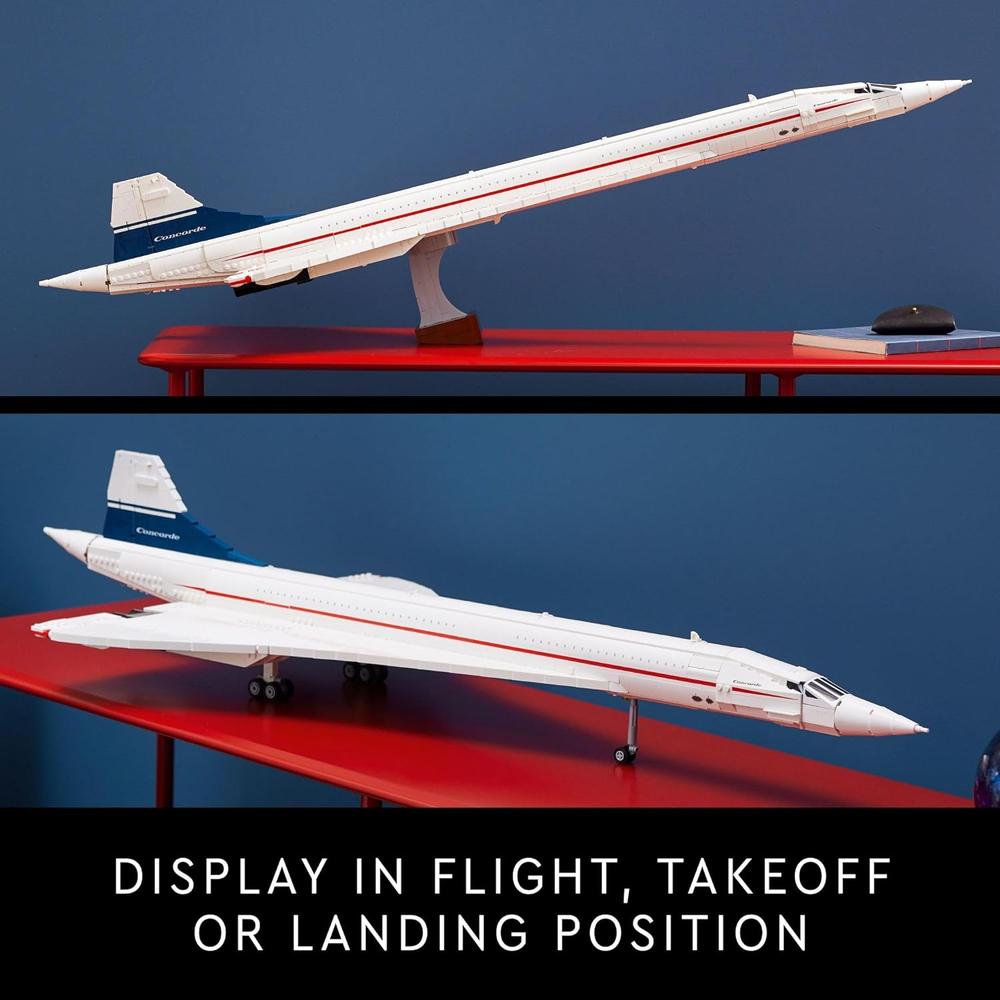 LEGO ICONS CONCORDE, MODELO A ESCALA DEL AVIÓN SUPERSÓNICO PARA ADULTOS - 6