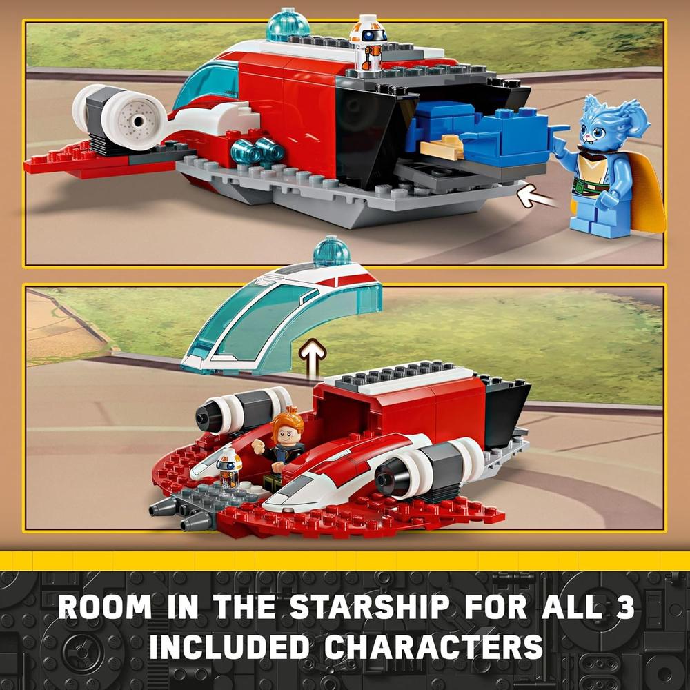 LEGO STAR WARS JÓVENES JEDI HALCÓN CARMESÍ, SET DE INICIACIÓN PARA NIÑOS - 4