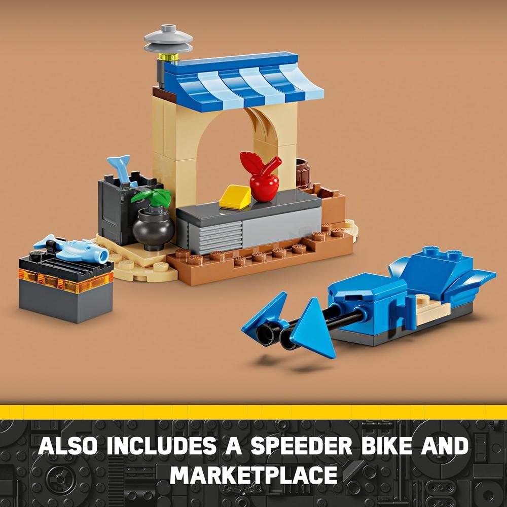 LEGO STAR WARS JÓVENES JEDI HALCÓN CARMESÍ, SET DE INICIACIÓN PARA NIÑOS - 6