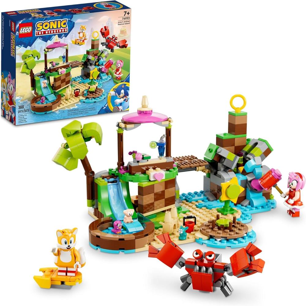 LEGO SONIC ISLA DE RESCATE ANIMAL DE AMY SET DE CONSTRUCCIÓN CON 6 PERSONAJES Y ACCESORIOS - 1