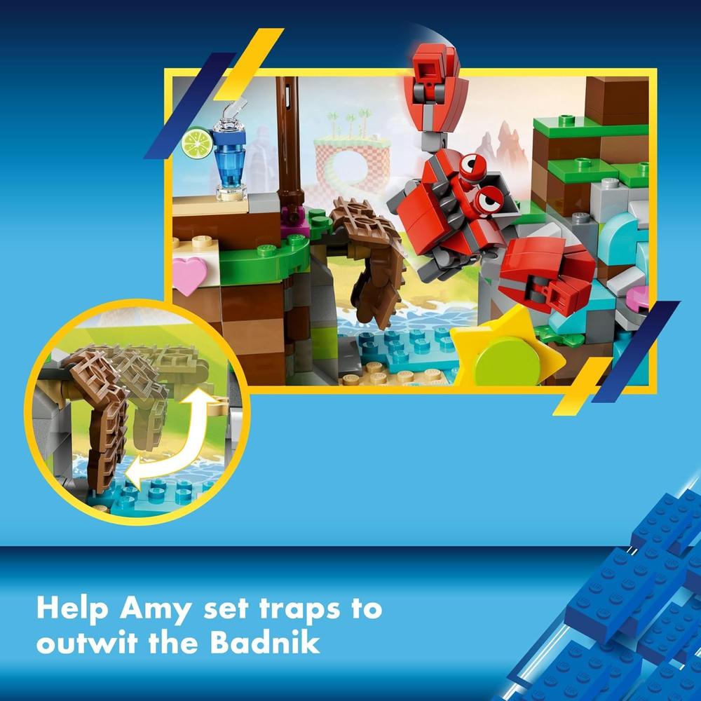 LEGO SONIC ISLA DE RESCATE ANIMAL DE AMY SET DE CONSTRUCCIÓN CON 6 PERSONAJES Y ACCESORIOS - 3