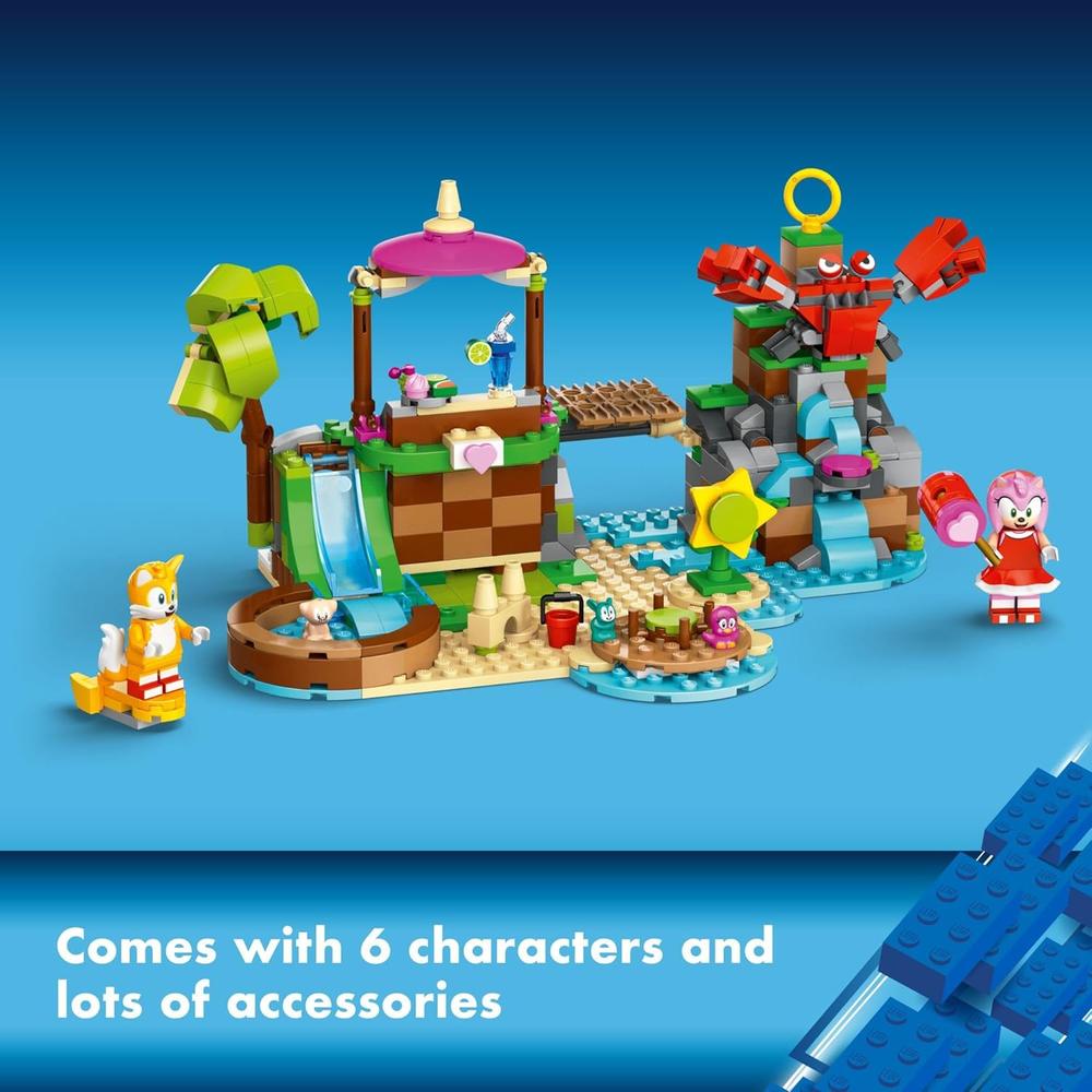 LEGO SONIC ISLA DE RESCATE ANIMAL DE AMY SET DE CONSTRUCCIÓN CON 6 PERSONAJES Y ACCESORIOS - 6