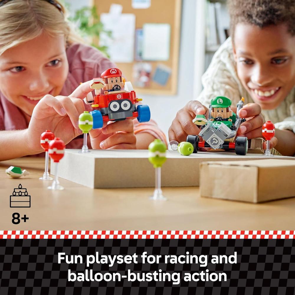 LEGO SUPER MARIO MARIO KART BABY MARIO VS BABY LUIGI, SET COLECCIONABLE - 2