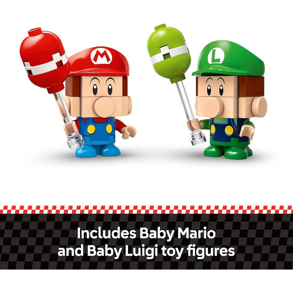 LEGO SUPER MARIO MARIO KART BABY MARIO VS BABY LUIGI, SET COLECCIONABLE - 4