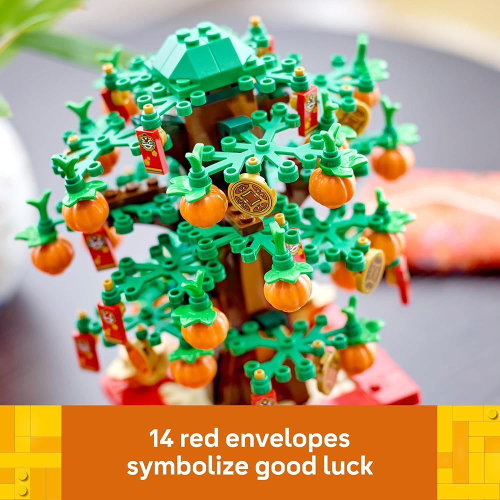 LEGO ÁRBOL DEL DINERO SET DECORATIVO DE CONSTRUCCIÓN CULTURAL AÑO NUEVO LUNAR - 5