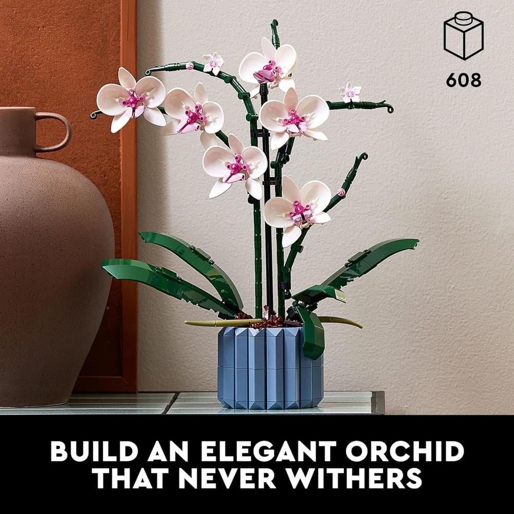 LEGO BOTANICALS ORQUÍDEA ARTIFICIAL SET DE CONSTRUCCIÓN DECORATIVO PARA EL HOGAR - 2