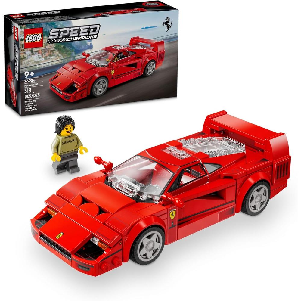 LEGO SPEED CHAMPIONS FERRARI F40, SET DE CONSTRUCCIÓN DE COCHE COLECCIONABLE - 1