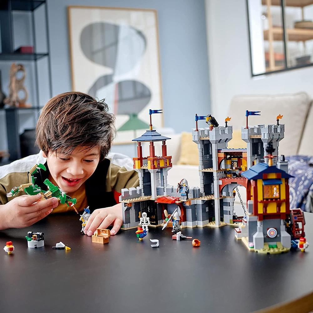 LEGO CREATOR 3 EN 1 CASTILLO MEDIEVAL TRANSFORMABLE CON DRAGÓN Y MINIFIGURAS - 2
