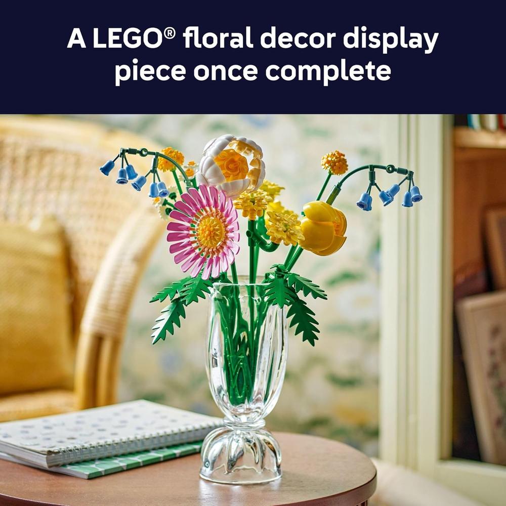 LEGO BOTANICALS PETITE SUNNY BOUQUET, SET DE FLORES DIY Y DECORACIÓN - 6
