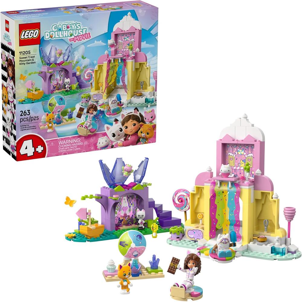 LEGO GABBY'S DOLLHOUSE MONTAÑA DE DULCES Y JARDÍN DE GATITOS, CONSTRUCCIÓN - 1