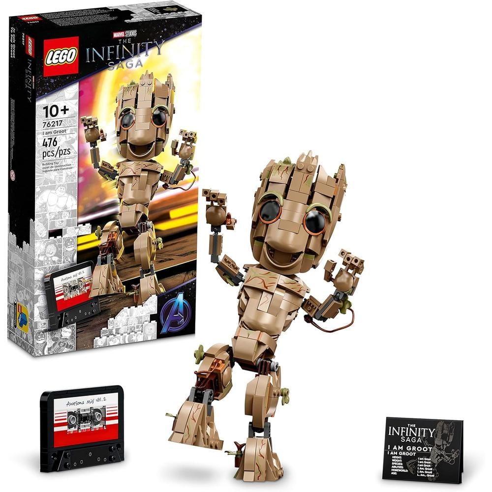 LEGO MARVEL YO SOY GROOT SET DE CONSTRUCCIÓN CON FIGURA BABY GROOT COLECCIONABLE - 1
