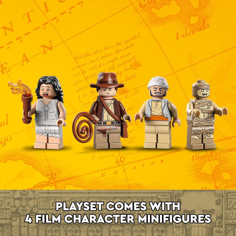 LEGO INDIANA JONES ESCAPE DE LA TUMBA PERDIDA SET CON MOMIA Y MINIFIGURA - 4