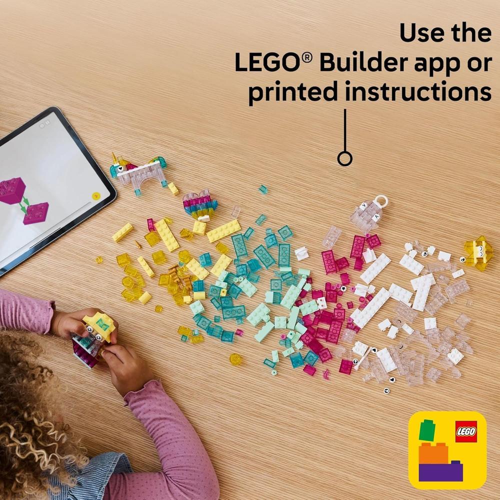 LEGO CAJA MÁGICA TRANSPARENTE CLÁSICA, JUGUETE EDUCATIVO Y SET DE BLOQUES - 6