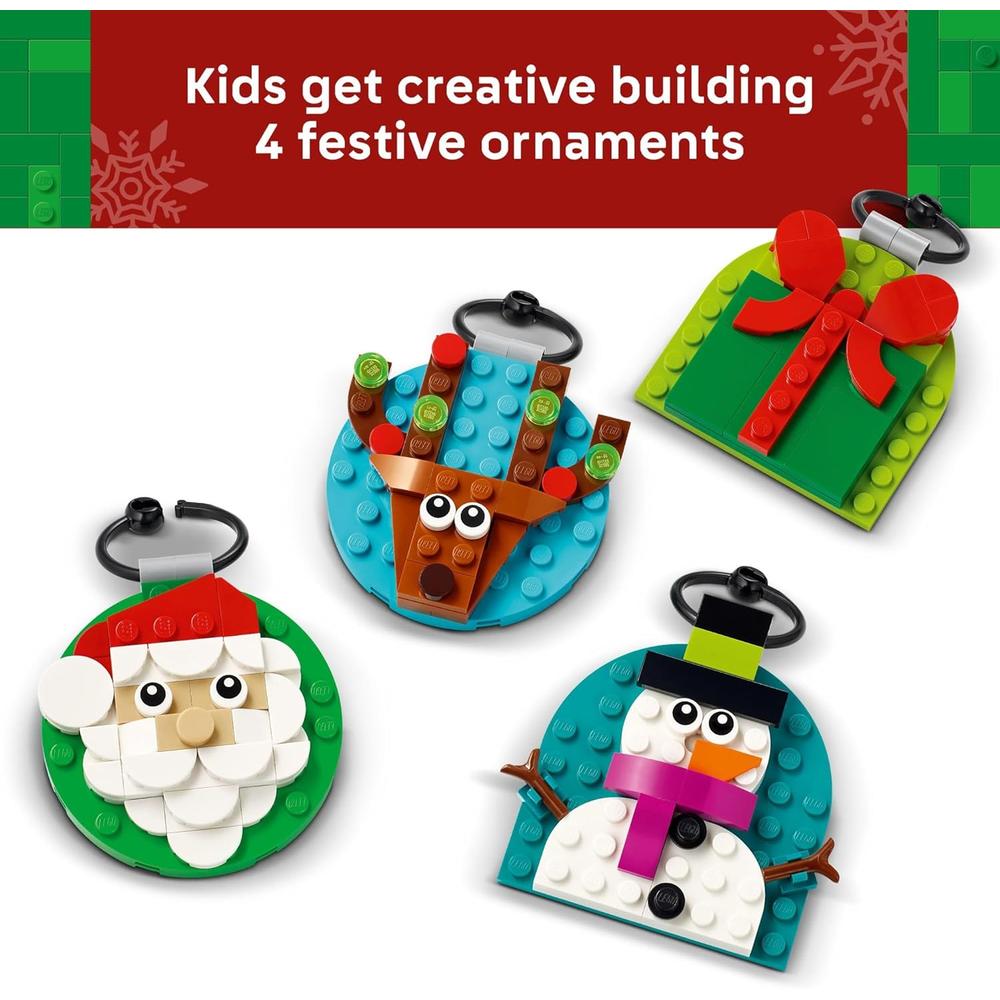 LEGO ADORNOS NAVIDEÑOS, JUGUETES DE CONSTRUCCIÓN PARA NIÑOS Y NIÑAS - 3