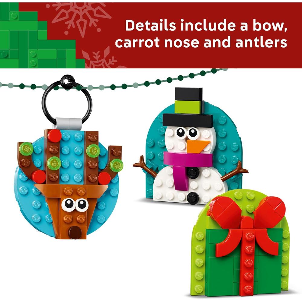 LEGO ADORNOS NAVIDEÑOS, JUGUETES DE CONSTRUCCIÓN PARA NIÑOS Y NIÑAS - 5