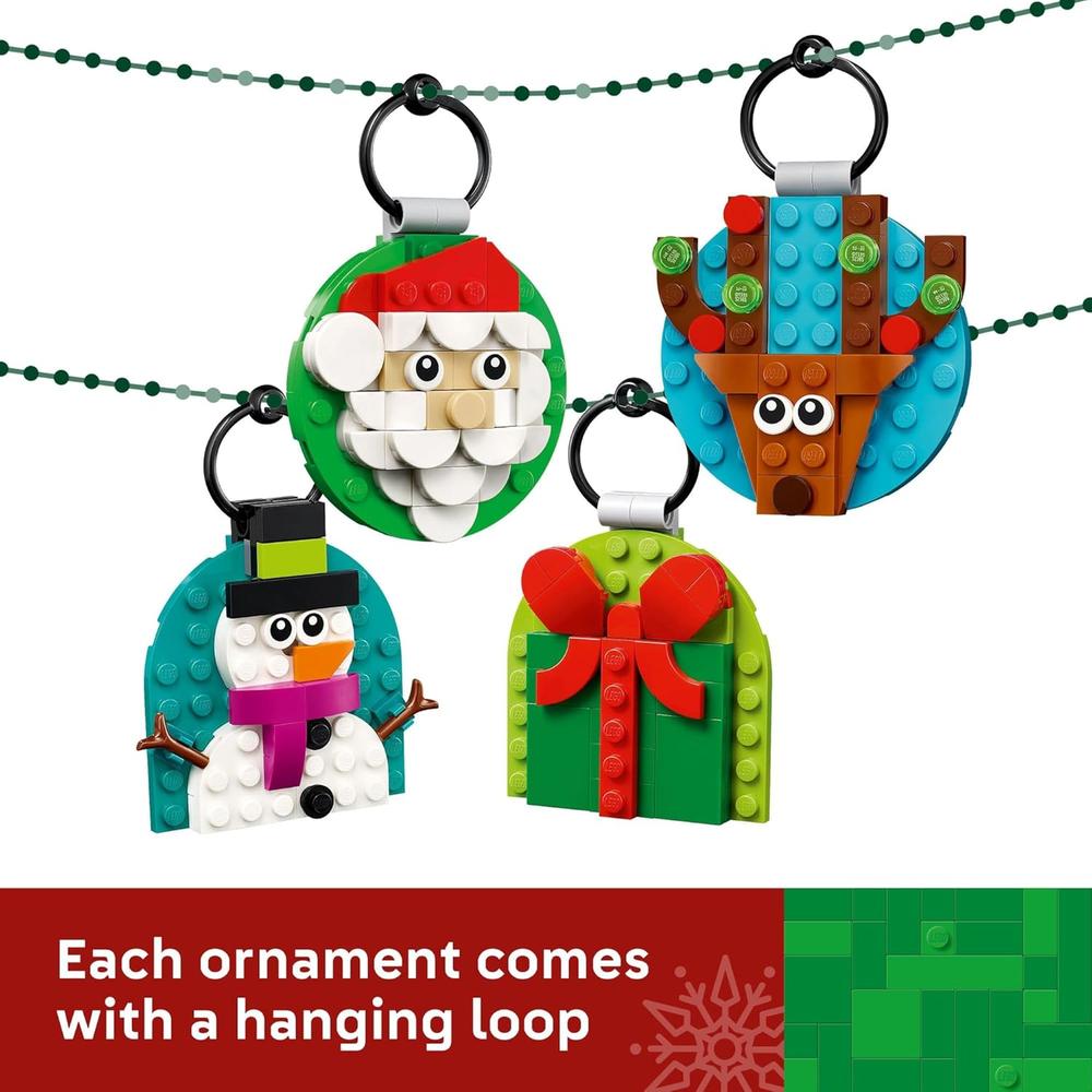 LEGO ADORNOS NAVIDEÑOS, JUGUETES DE CONSTRUCCIÓN PARA NIÑOS Y NIÑAS - 6