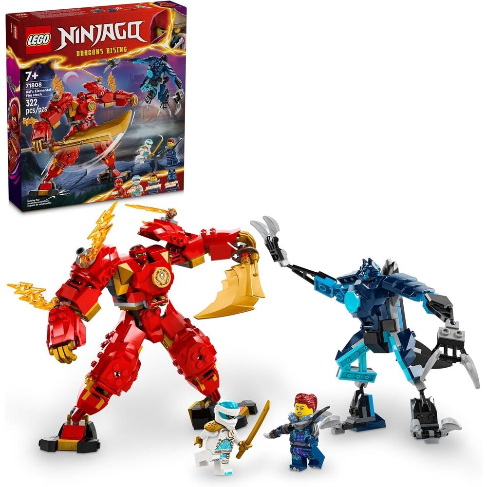 LEGO NINJAGO MECH DE FUEGO ELEMENTAL DE KAI CON MINIFIGURAS PARA NIÑOS - 1