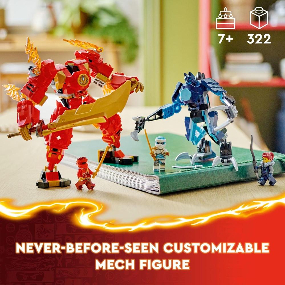 LEGO NINJAGO MECH DE FUEGO ELEMENTAL DE KAI CON MINIFIGURAS PARA NIÑOS - 2