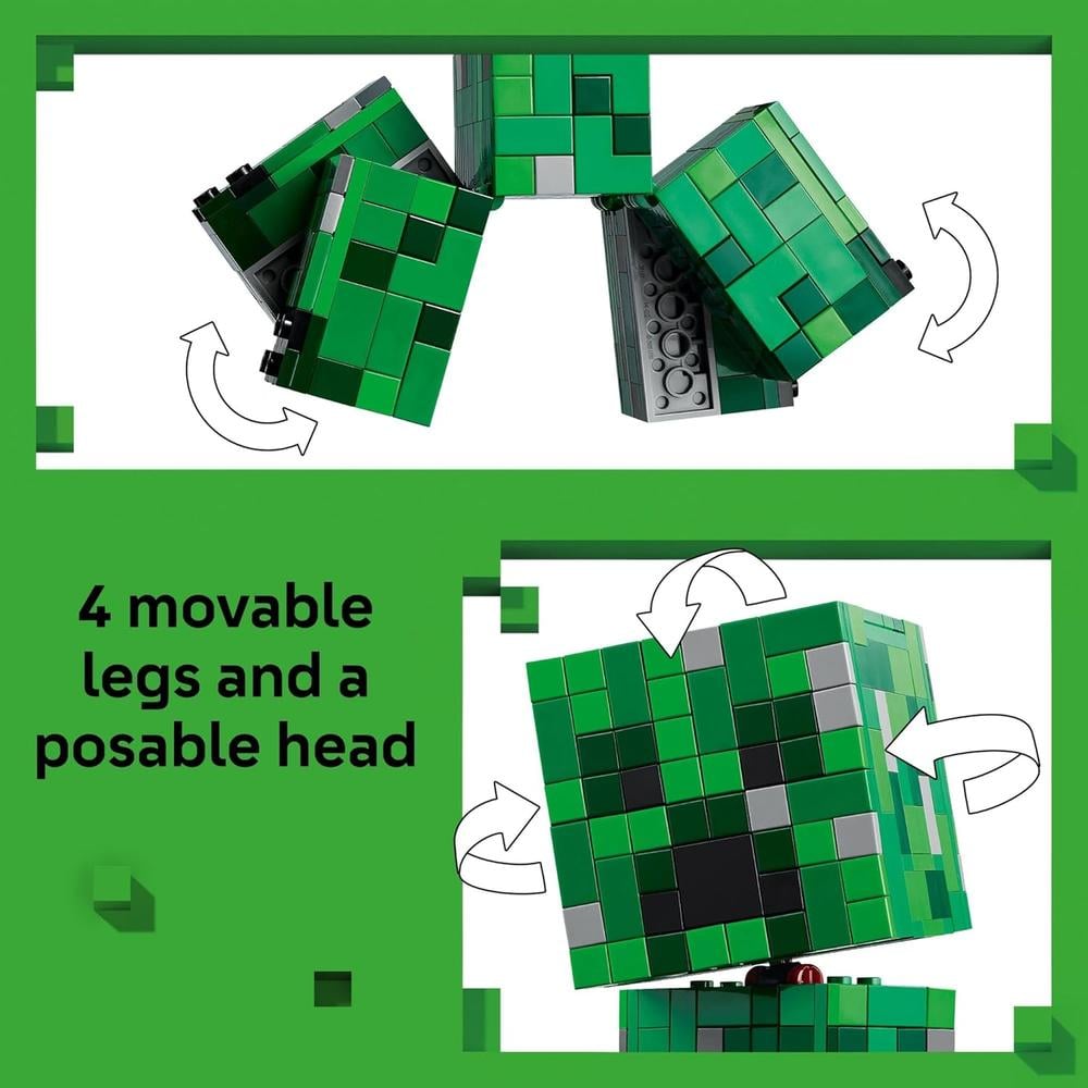 LEGO MINECRAFT CREEPER, CONSTRUCCIÓN Y MINIFIGURA PARA GAMERS - 3