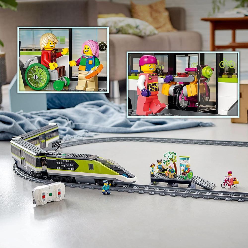 LEGO CITY TREN DE PASAJEROS EXPRESS JUGUETE CON CONTROL REMOTO Y VÍAS INCLUIDAS - 3