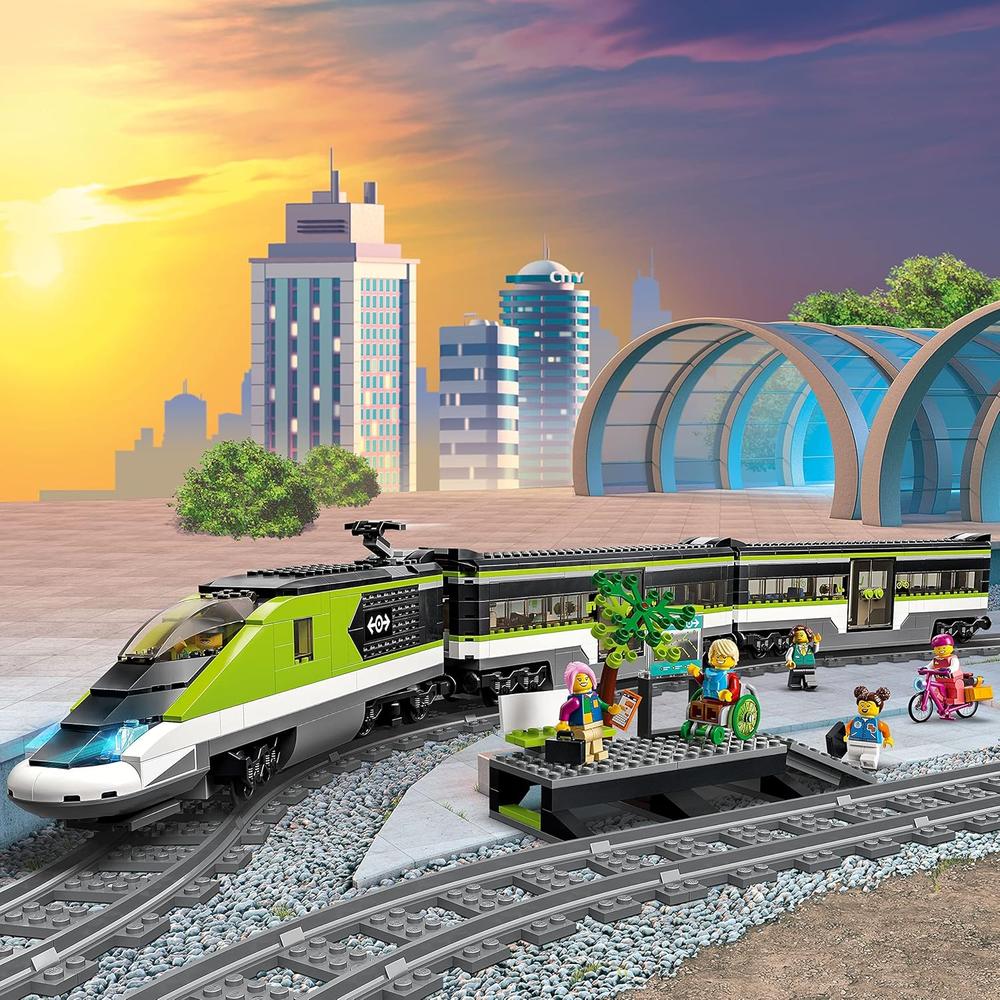 LEGO CITY TREN DE PASAJEROS EXPRESS JUGUETE CON CONTROL REMOTO Y VÍAS INCLUIDAS - 4