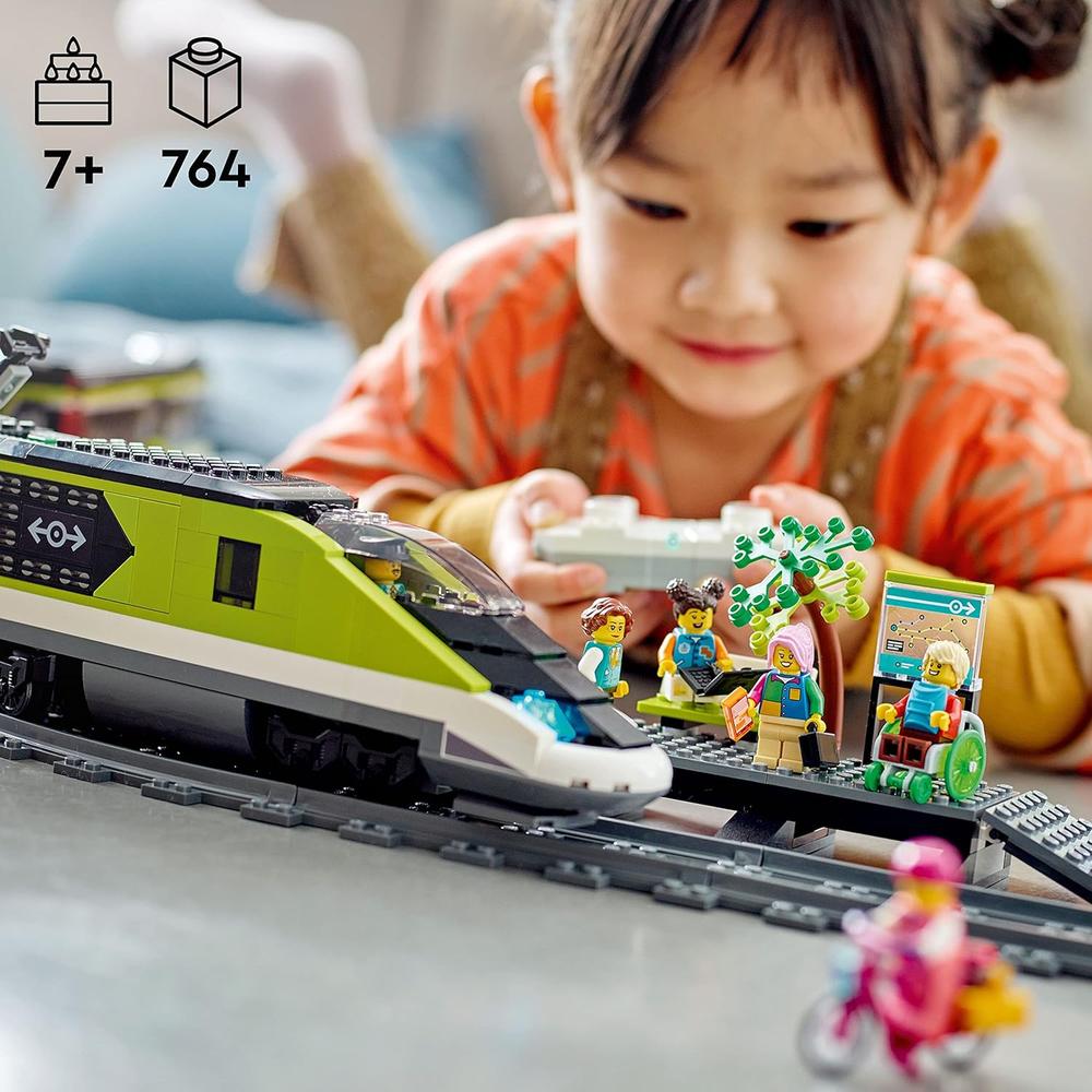 LEGO CITY TREN DE PASAJEROS EXPRESS JUGUETE CON CONTROL REMOTO Y VÍAS INCLUIDAS - 6