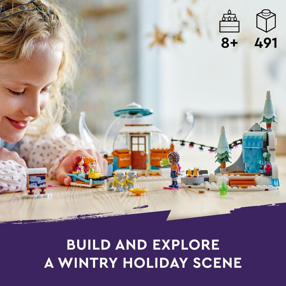 LEGO FRIENDS AVENTURA NAVIDEÑA EN EL IGLÚ CON 3 MUÑECAS Y 2 PERROS - 3