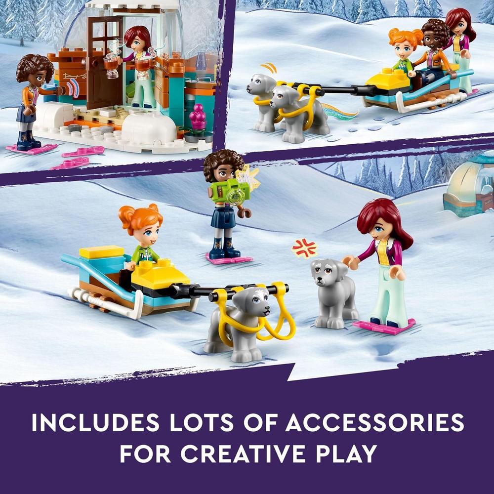 LEGO FRIENDS AVENTURA NAVIDEÑA EN EL IGLÚ CON 3 MUÑECAS Y 2 PERROS - 6