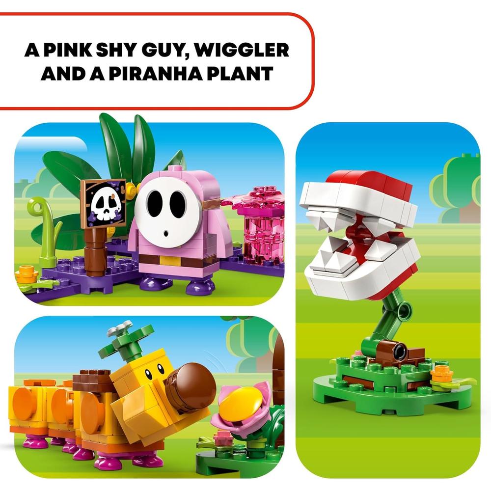 LEGO SUPER MARIO SODA JUNGLE MAKER, SET DE JUEGO CON SHY GUY Y WIGGLER - 4