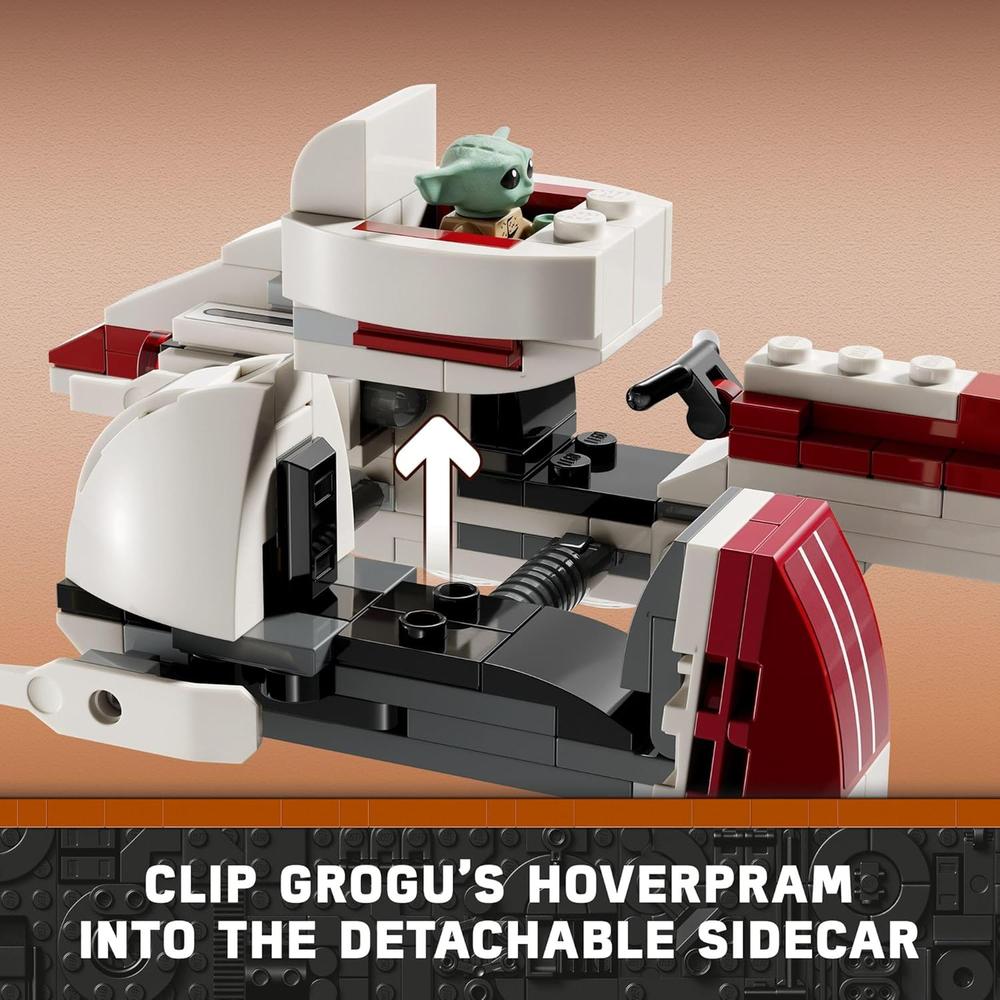 LEGO STAR WARS ESCAPE SPEEDER BARC CON GROGU Y KELLERAN BEQ - 3