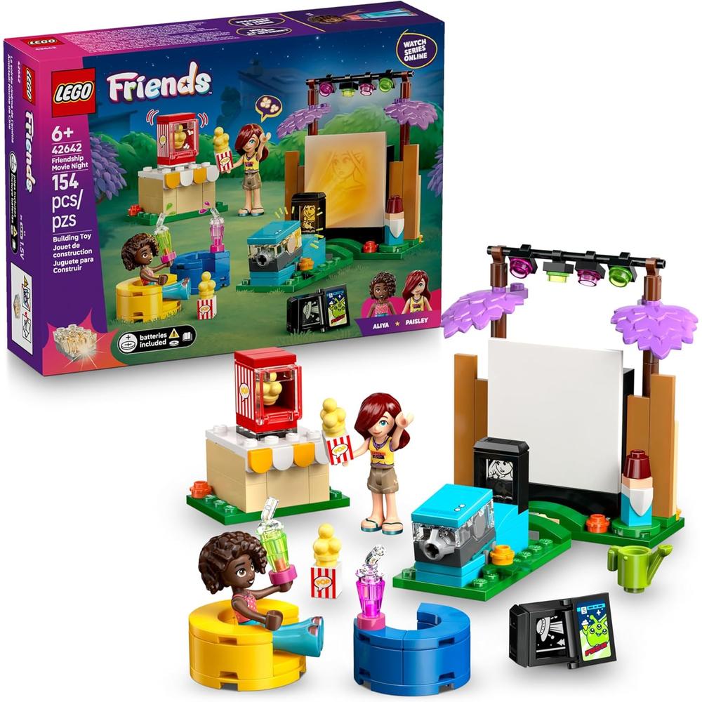 LEGO FRIENDS NOCHE DE CINE Y AMISTAD, JUEGO DE CONSTRUCCIÓN CON MINIMUÑECAS - 1
