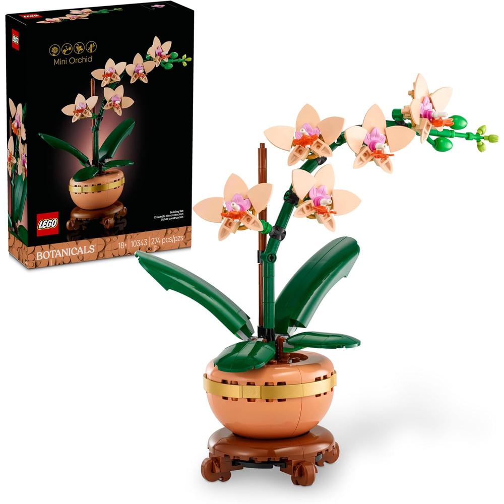 LEGO BOTANICALS MINI ORQUÍDEAS, DECORACIÓN ARTIFICIAL PARA EL HOGAR - 1
