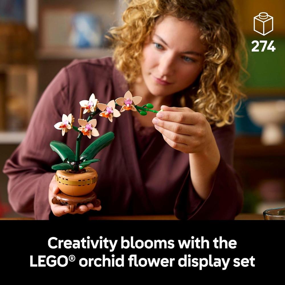 LEGO BOTANICALS MINI ORQUÍDEAS, DECORACIÓN ARTIFICIAL PARA EL HOGAR - 2