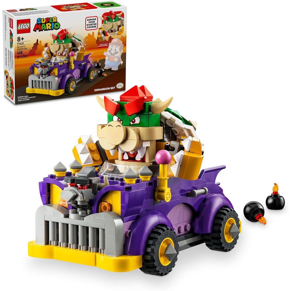 LEGO SUPER MARIO COCHE DEPORTIVO DE BOWSER, SET DE EXPANSIÓN PARA NIÑOS - 1