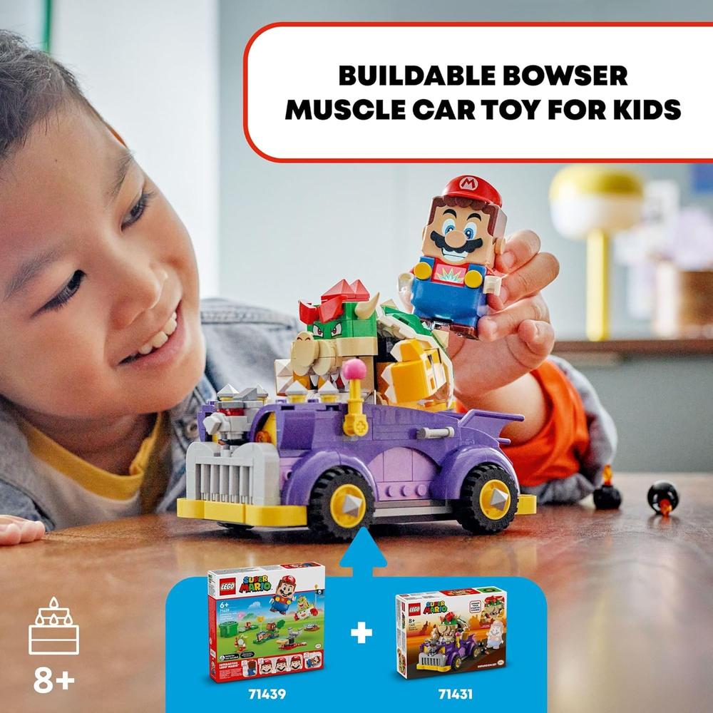 LEGO SUPER MARIO COCHE DEPORTIVO DE BOWSER, SET DE EXPANSIÓN PARA NIÑOS - 2