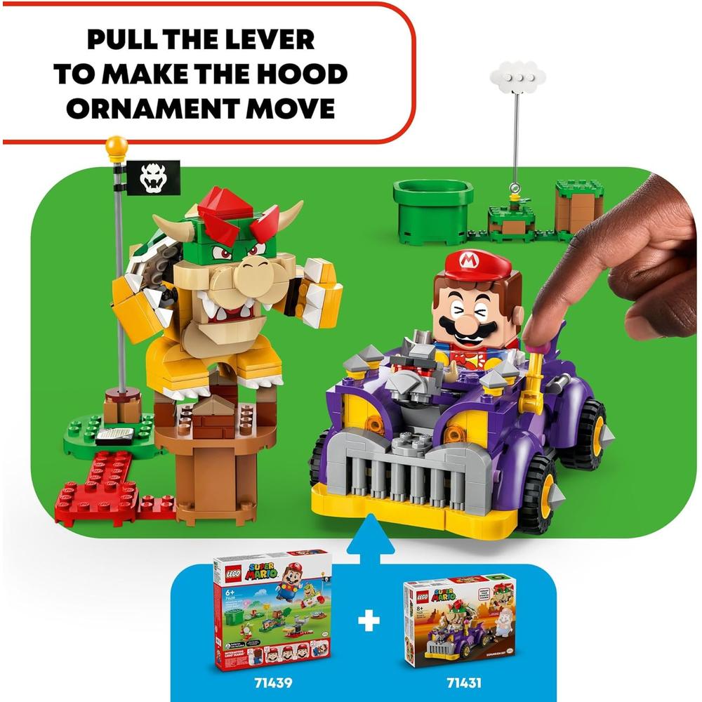 LEGO SUPER MARIO COCHE DEPORTIVO DE BOWSER, SET DE EXPANSIÓN PARA NIÑOS - 4