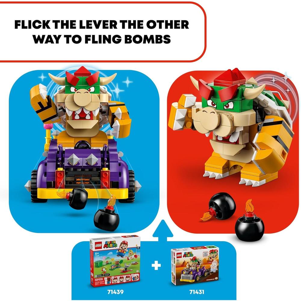 LEGO SUPER MARIO COCHE DEPORTIVO DE BOWSER, SET DE EXPANSIÓN PARA NIÑOS - 5