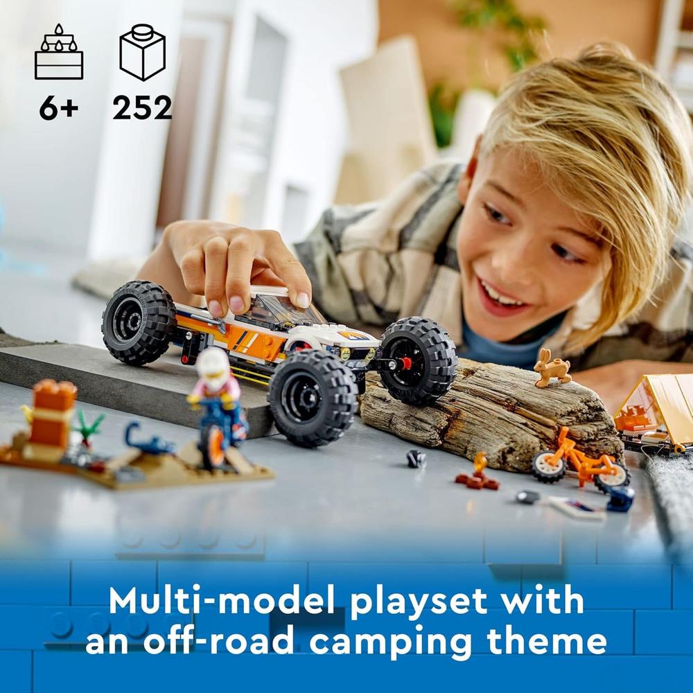 LEGO CITY 4X4 TODOTERRENO CAMIÓN DE JUGUETE PARA AVENTURAS Y SIMULACIÓN INFANTIL - 2