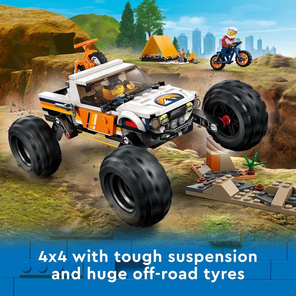 LEGO CITY 4X4 TODOTERRENO CAMIÓN DE JUGUETE PARA AVENTURAS Y SIMULACIÓN INFANTIL - 3