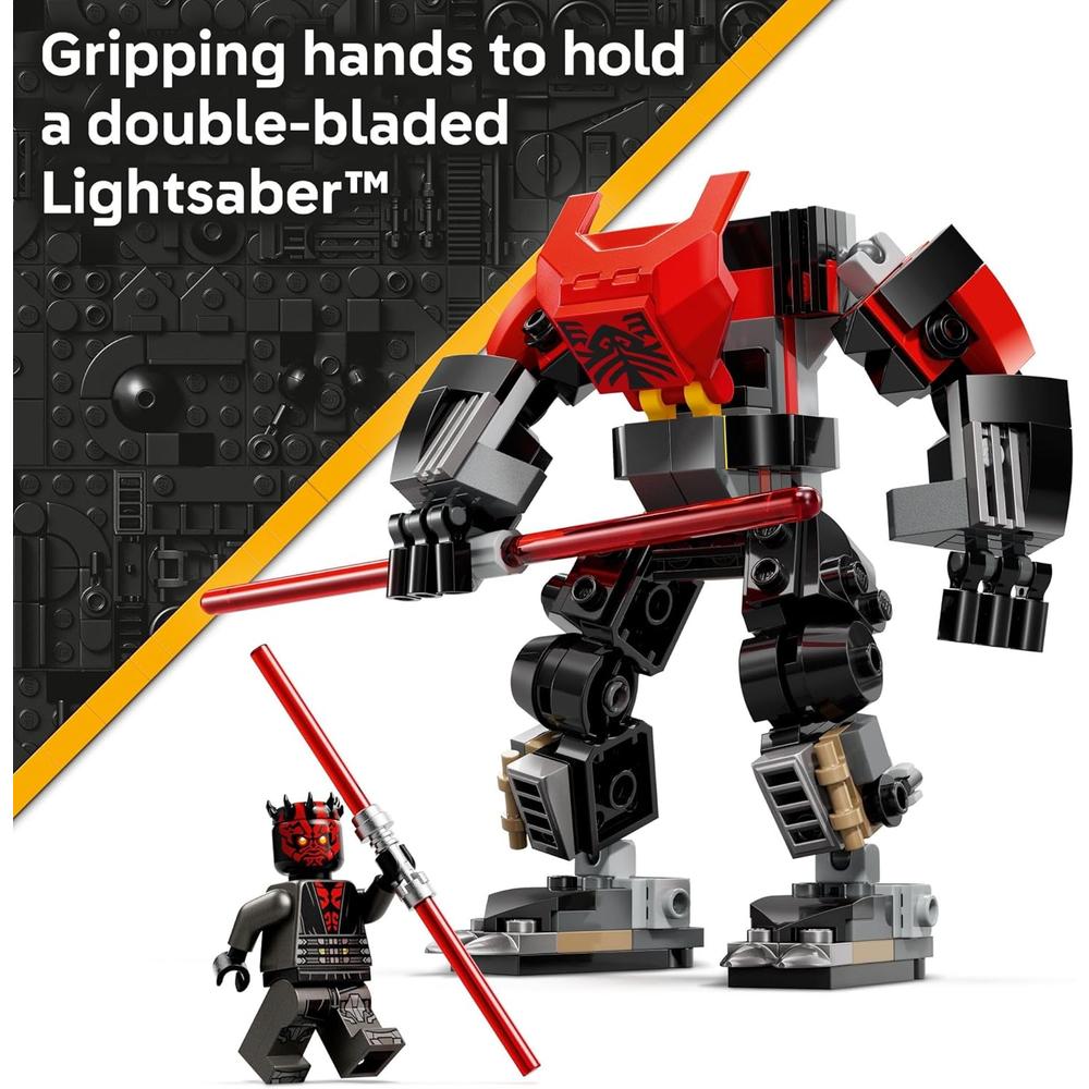 LEGO STAR WARS MECH DE DARTH MAUL, CONSTRUCCIÓN CON SABLE LÁSER - 3