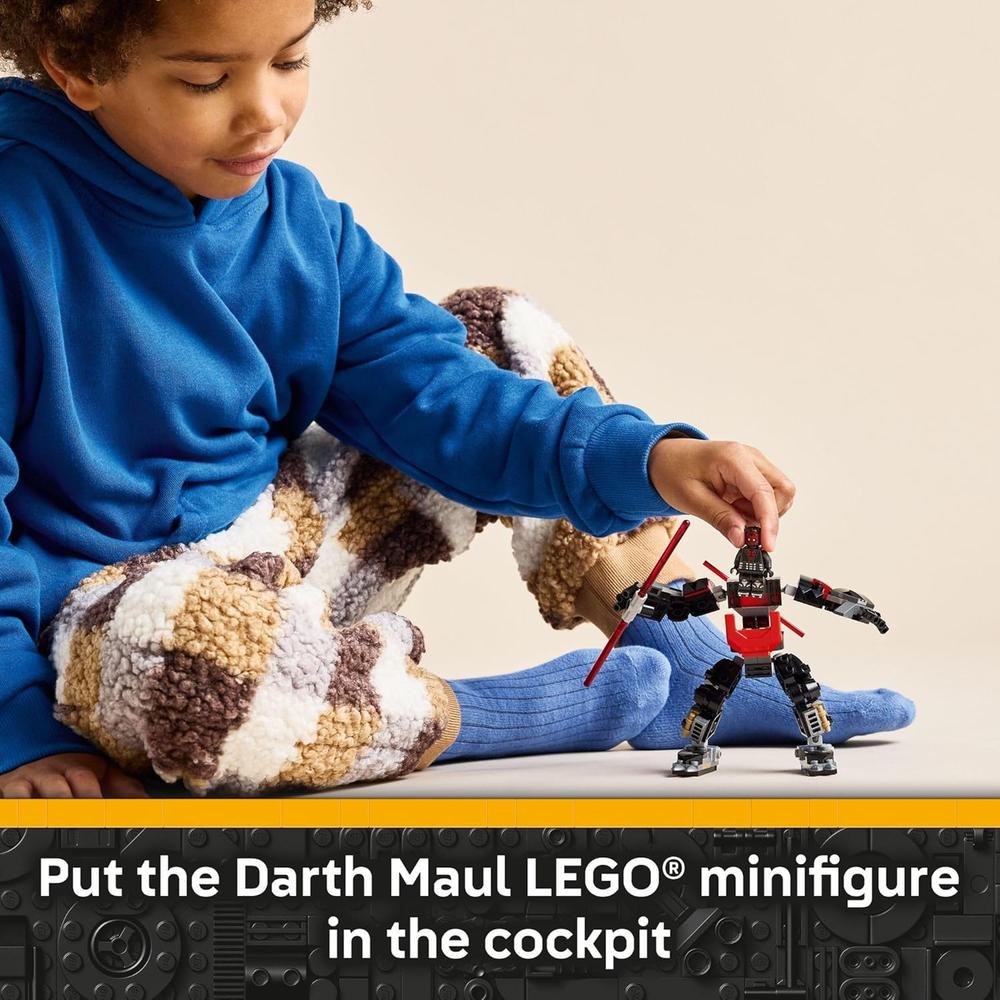 LEGO STAR WARS MECH DE DARTH MAUL, CONSTRUCCIÓN CON SABLE LÁSER - 5