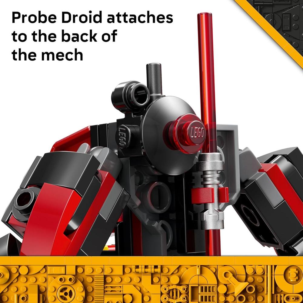LEGO STAR WARS MECH DE DARTH MAUL, CONSTRUCCIÓN CON SABLE LÁSER - 6