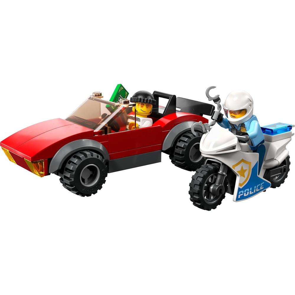 LEGO CITY PERSECUCIÓN EN COCHE Y MOTO DE POLICÍA SET DE CONSTRUCCIÓN INFANTIL - 2