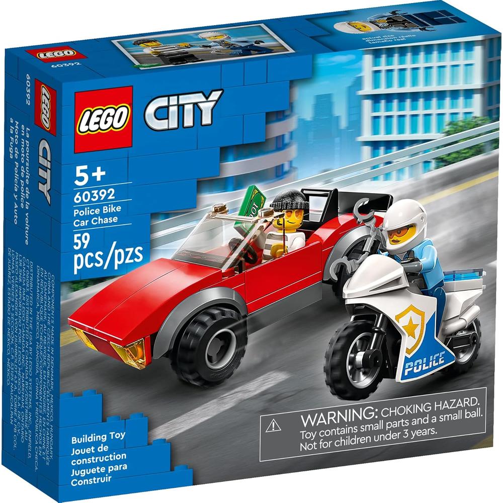 LEGO CITY PERSECUCIÓN EN COCHE Y MOTO DE POLICÍA SET DE CONSTRUCCIÓN INFANTIL - 3